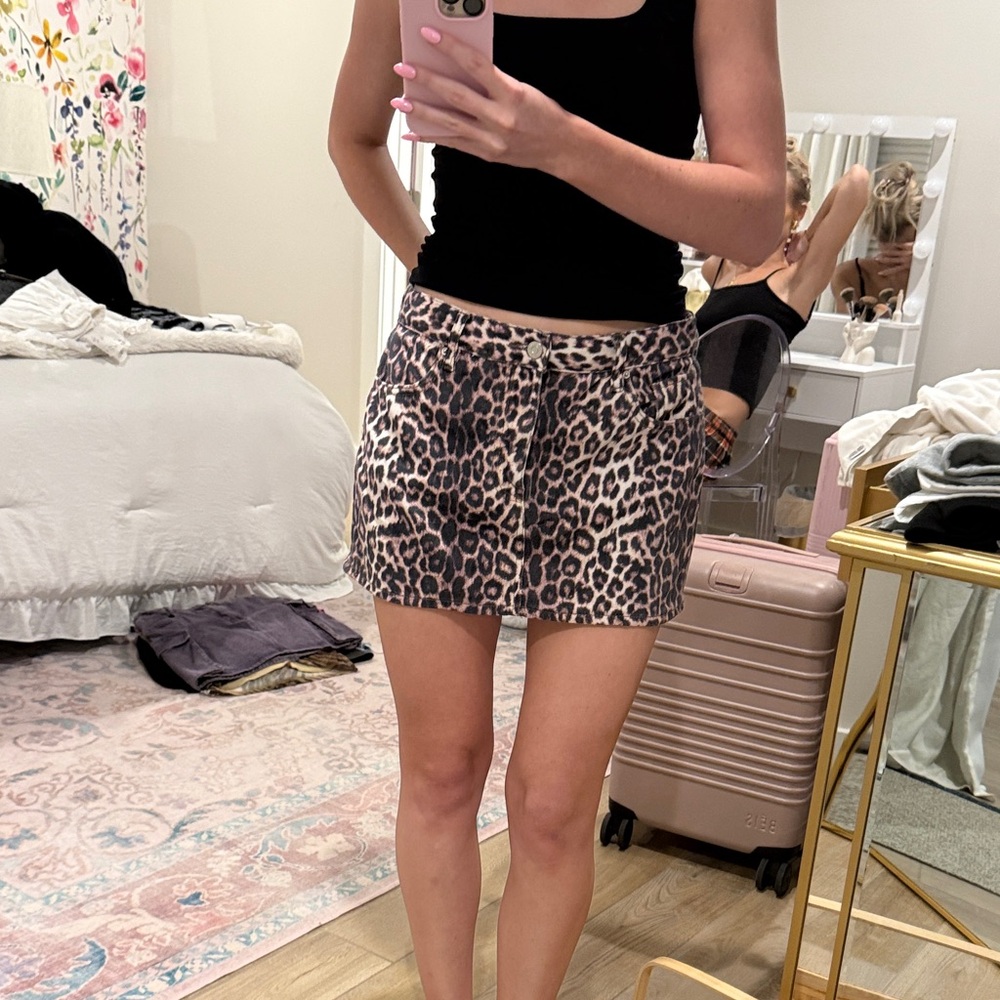 PacSun Animal Print Mini Skirt
